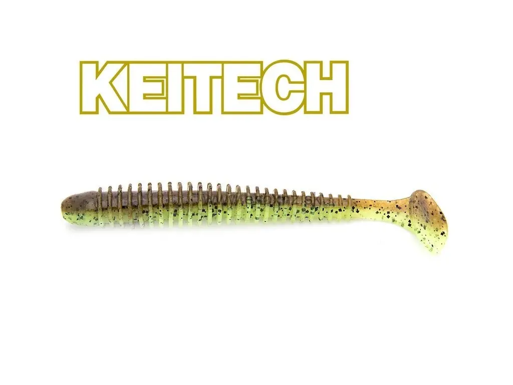 KEITECH Swing Impact 4,5" 11,4cm Green Pumpkin Chart (6ks)
